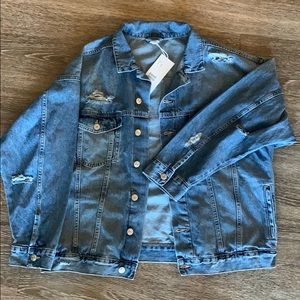 Oversized denim jacket